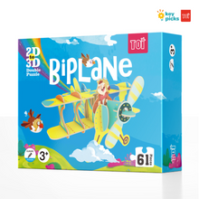 Load image into Gallery viewer, BIPLANE - 2D TO 3D PUZZLE