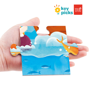 4 PUZZLES IN A BAG - UNDER THE SEA
