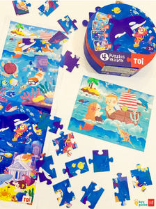 4 PUZZLES IN A BAG - UNDER THE SEA