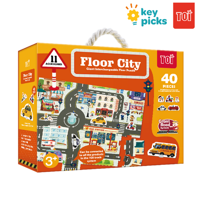 GIANT INTERCHANGEABLE FLOOR PUZZLE - FLOOR CITY