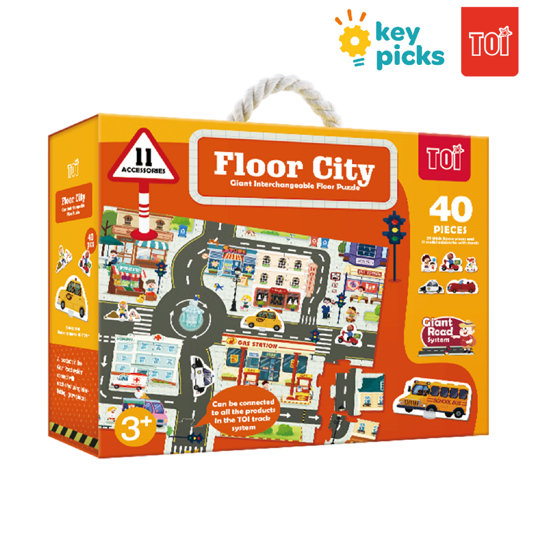 GIANT INTERCHANGEABLE FLOOR PUZZLE - FLOOR CITY