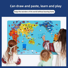 Load image into Gallery viewer, MAGNETIC WORLD MAP
