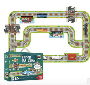 GIANT INTERCHANGEABLE FLOOR PUZZLE - RAILWAY