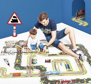 GIANT INTERCHANGEABLE FLOOR PUZZLE - RAILWAY