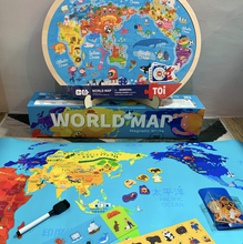 Load image into Gallery viewer, MAGNETIC WORLD MAP